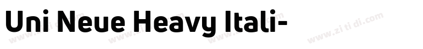 Uni Neue Heavy Itali字体转换 Uni Neue Heavy Itali字体转换